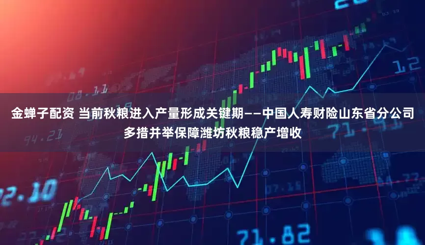 金蝉子配资 当前秋粮进入产量形成关键期——中国人寿财险山东省分公司多措并举保障潍坊秋粮稳产增收